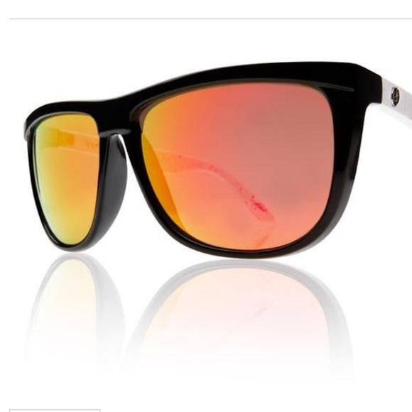 Electric Tonette Orange Splatter Bronze Red chrome Sunglasses - Picture 1 of 13